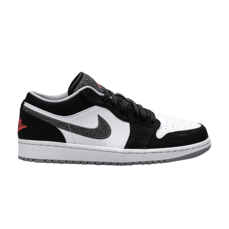 Air Jordan 1 Low Black White Wolf Grey Infrared 23