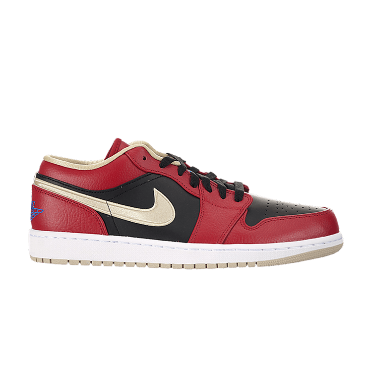Air Jordan 1 Low Red Black Gold