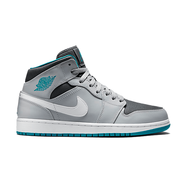 Air Jordan 1 Mid Wolf Grey Tropical Teal