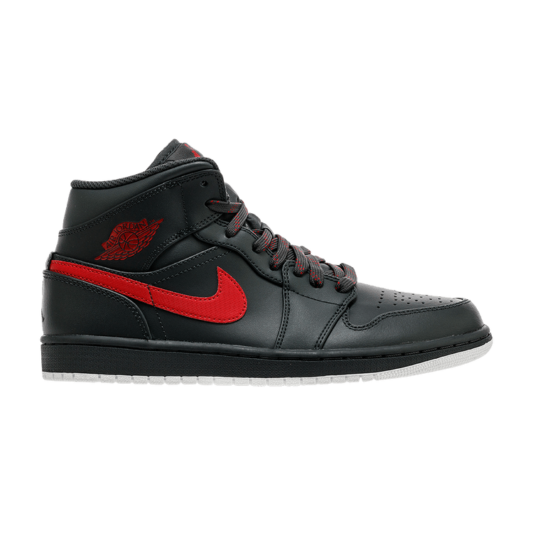 Air Jordan 1 Retro Mid Anthracite Gym Red