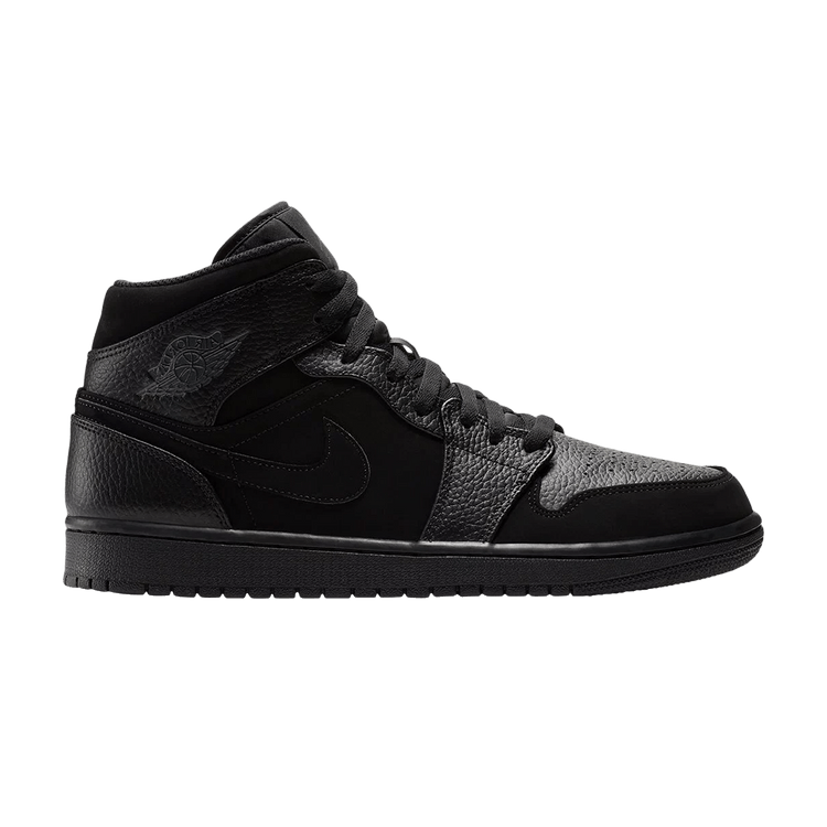 Air Jordan 1 Mid Black Dark Smoke Grey