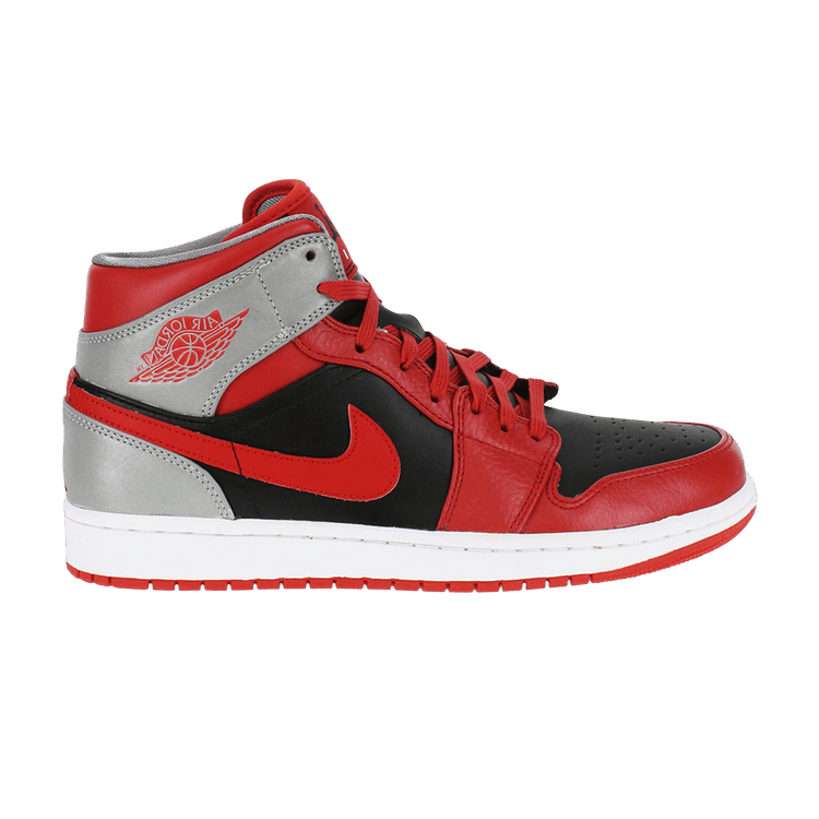 Air Jordan 1 Mid Fire Red Cement