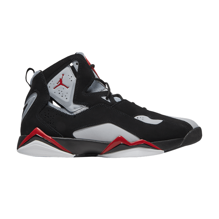 Air Jordan True Flight Black Varsity Red Wolf Grey
