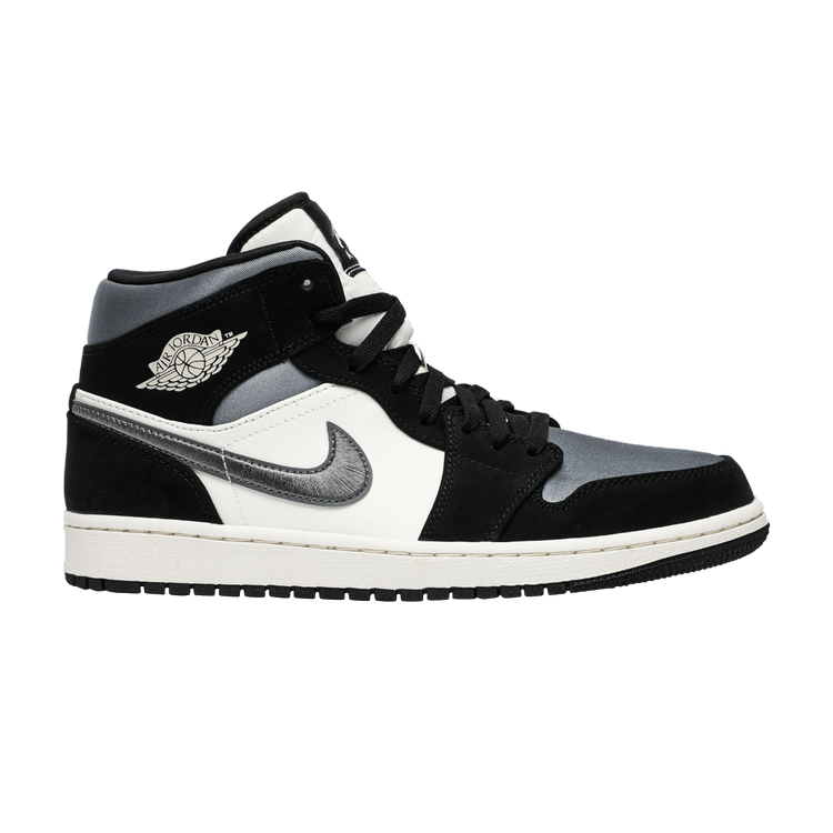 Air Jordan 1 Mid Satin Grey Toe