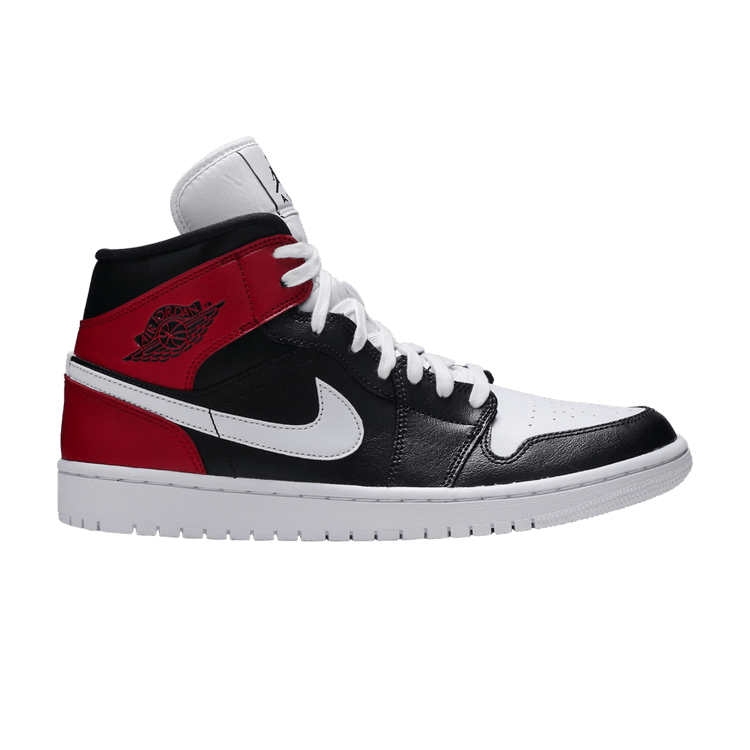 Air Jordan 1 Mid Black Noble Red (Women's)