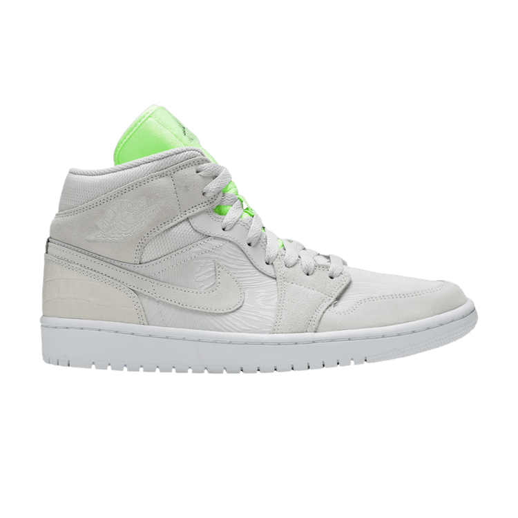 Air Jordan 1 Mid Vast Grey Ghost Green (Women's)