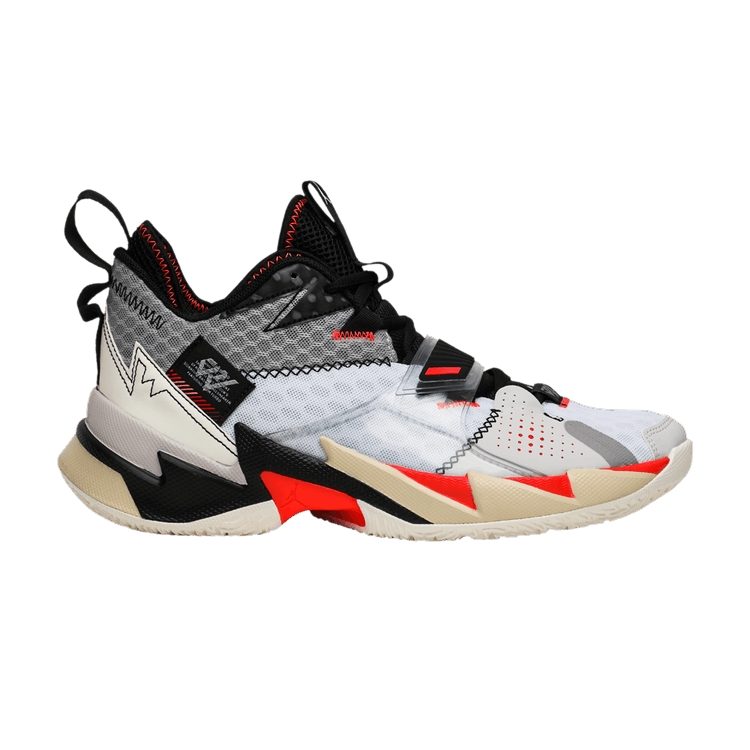 Air Jordan Why Not Zer0.3 White Bright Crimson Black