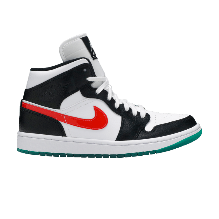 Air Jordan 1 Mid Alternate Swooshes Red Yellow (Women's)