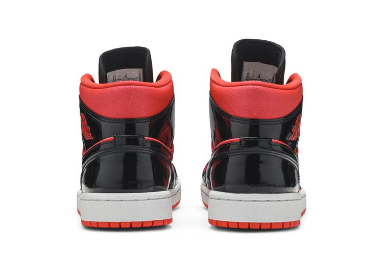 Air Jordan 1 Mid Hot Punch Black (Women's)