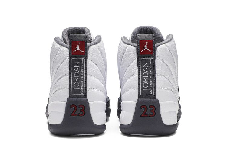 Air Jordan 12 Retro White Dark Grey