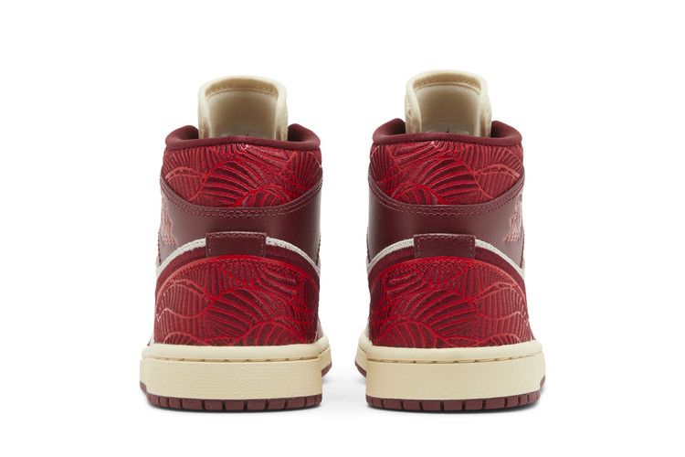 Air Jordan 1 Mid SE Tiki Leaf Team Red (Women's)