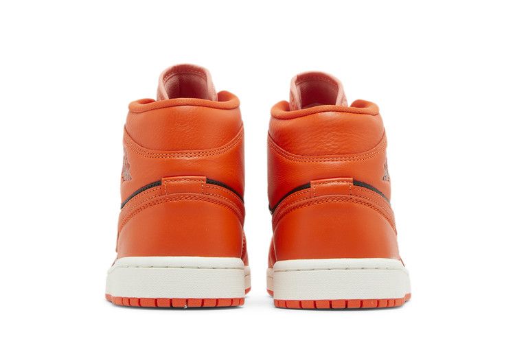 Air Jordan 1 Mid SE Rush Orange Crimson Bliss (Women's)