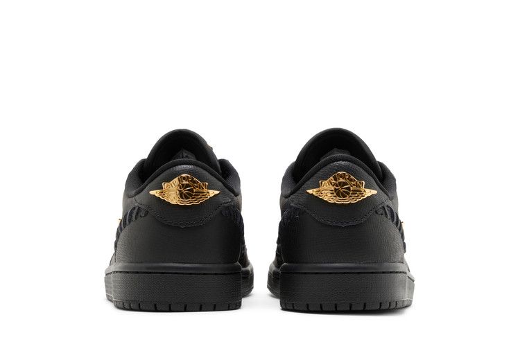Air Jordan 1 Low Method of Make Black Metallic Gold (Women's)