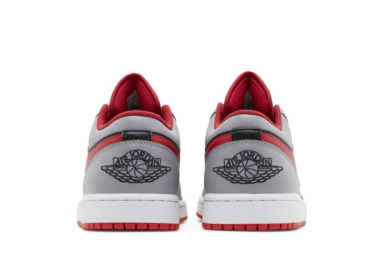 Air Jordan 1 Low Black Light Smoke Grey Gym Red