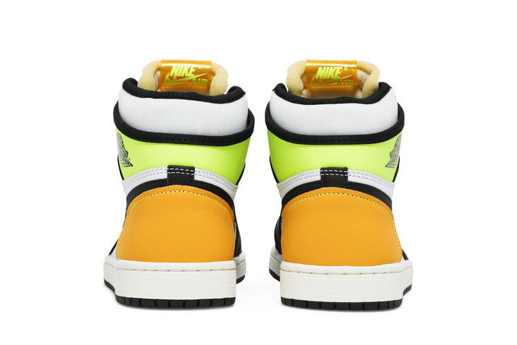 Air Jordan 1 Retro High White Black Volt University Gold