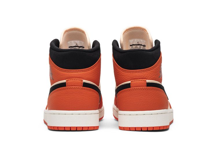 Air Jordan 1 Mid Team Orange Black
