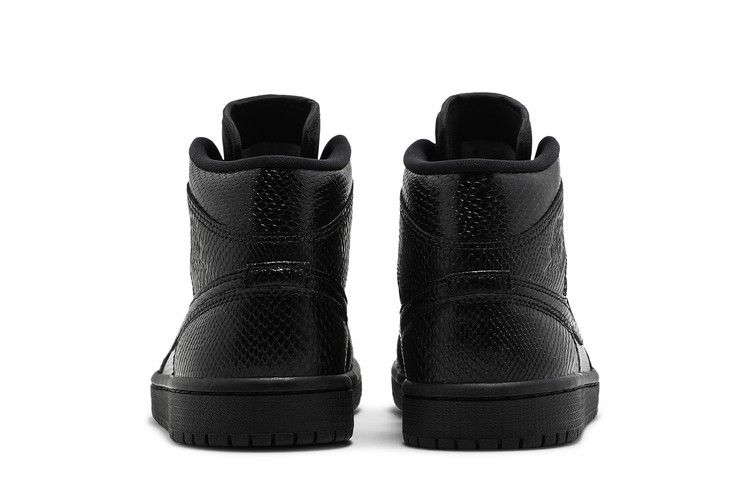Air Jordan 1 Mid Black Snakeskin (Women's)