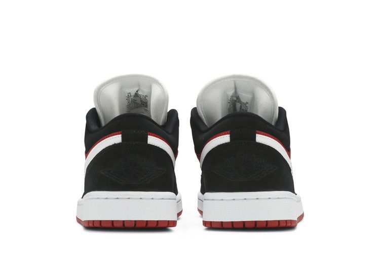Air Jordan 1 Low Black White Gym Red (Women's)
