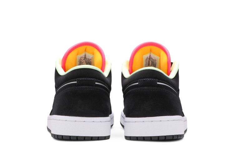 Air Jordan 1 Low Black Aurora Green Laser Orange