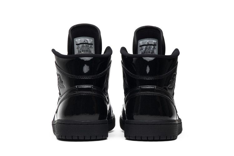 Air Jordan 1 Mid SE Triple Black Patent (Women's)