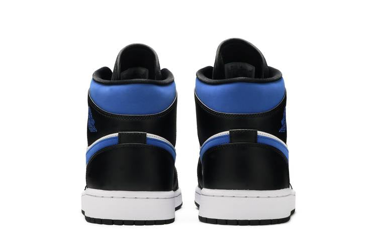 Air Jordan 1 Mid White Black Racer Blue