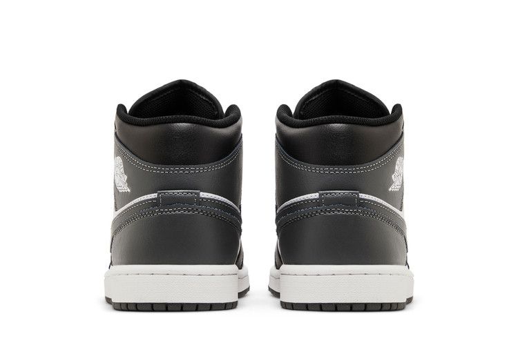 Air Jordan 1 Mid Black White Iron Grey