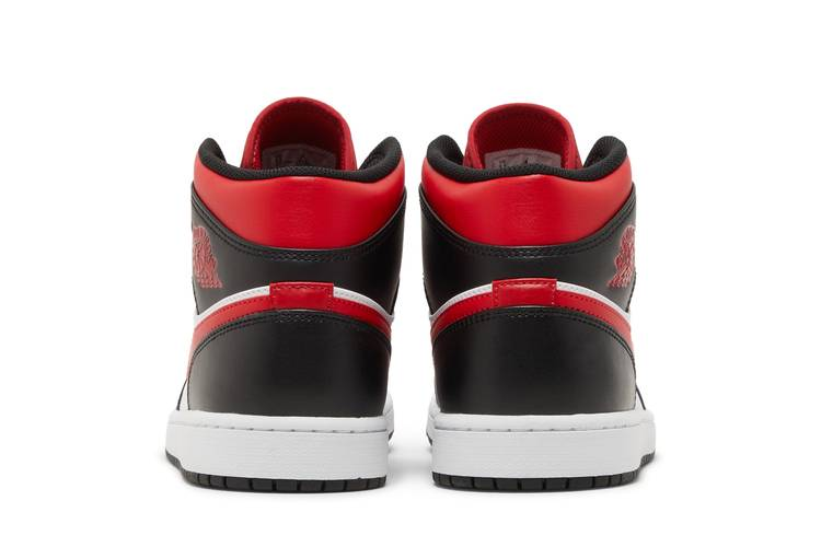 Air Jordan 1 Mid White Black Red (2022)
