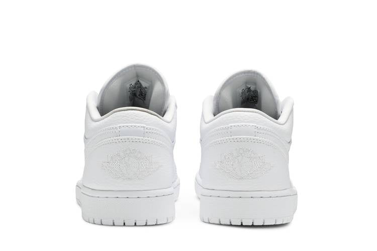 Air Jordan 1 Low Triple White Tumbled Leather