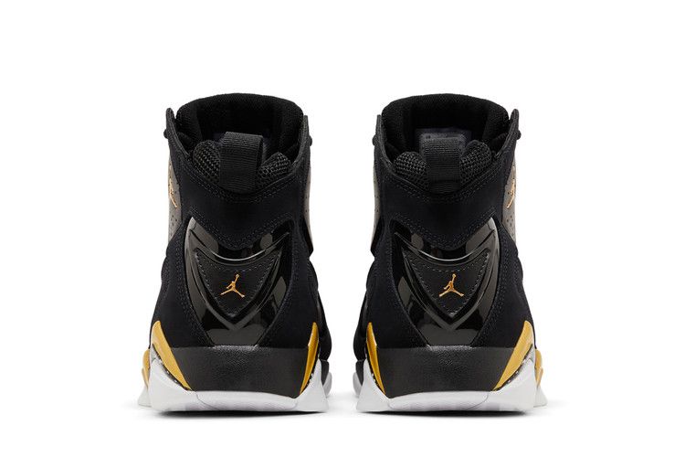 Air Jordan True Flight Black White Metallic Gold