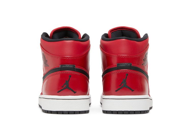 Air Jordan 1 Mid Gym Red Black Patent