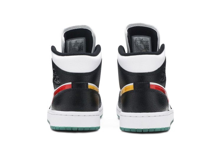 Air Jordan 1 Mid Alternate Swooshes Red Yellow (Women's)