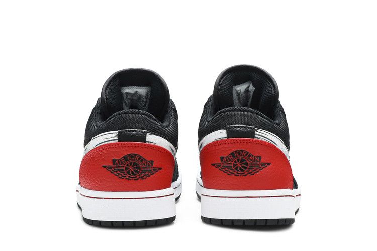 Air Jordan 1 Low Brushstroke Swoosh Black