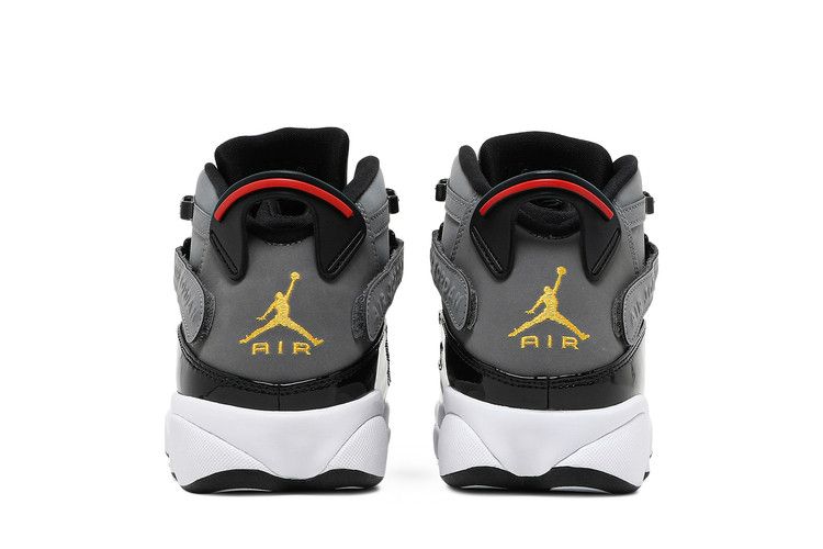 Air Jordan 6 Rings Smoke Grey Black Red Gold