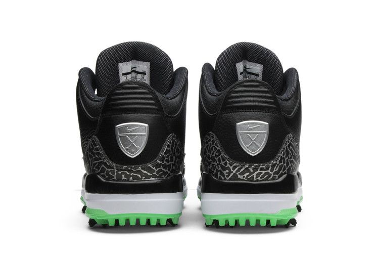Air Jordan 3 Retro Golf Black Green Glow