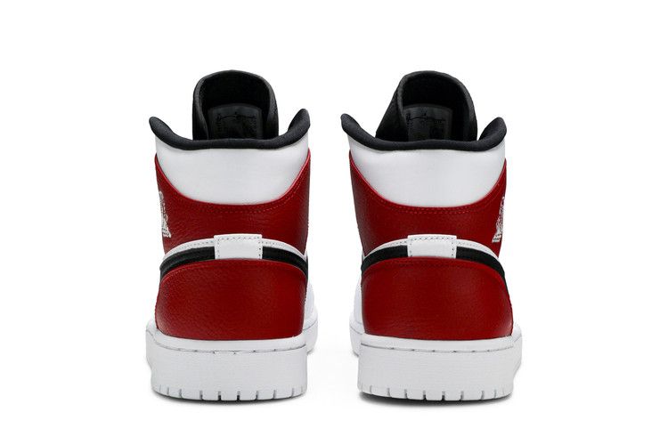 Air Jordan 1 Mid White Black Gym Red