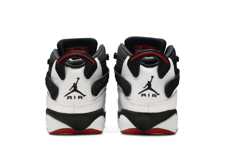 Air Jordan 6 Rings Black White Gym Red