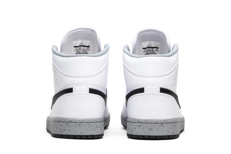 Air Jordan 1 Mid White Cement