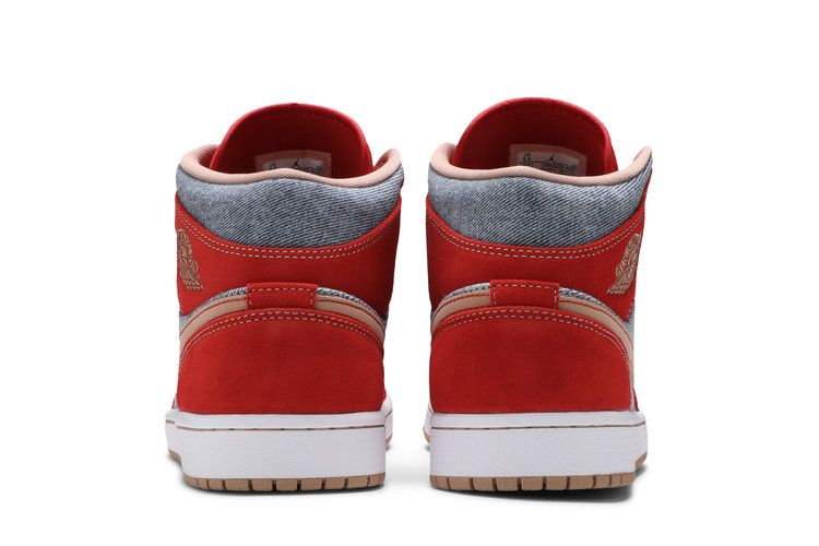 Air Jordan 1 Mid Denim Red