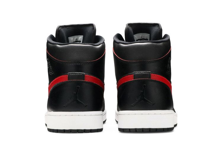 Air Jordan 1 Retro Mid Black Team Red