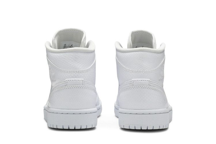 Air Jordan 1 Mid White Snakeskin (Women's)