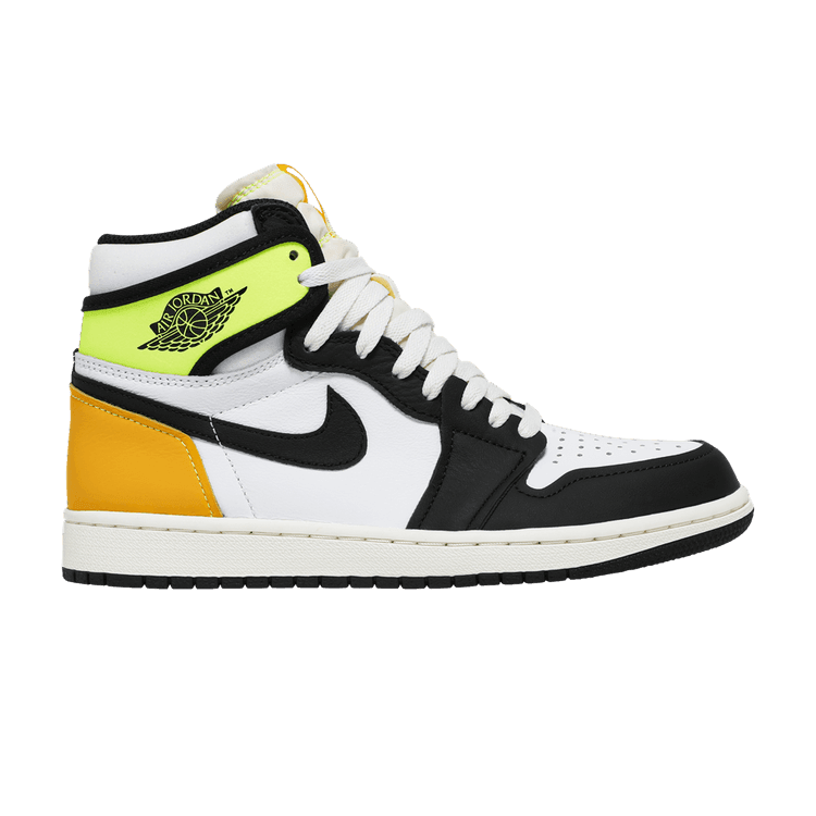 Air Jordan 1 Retro High White Black Volt University Gold