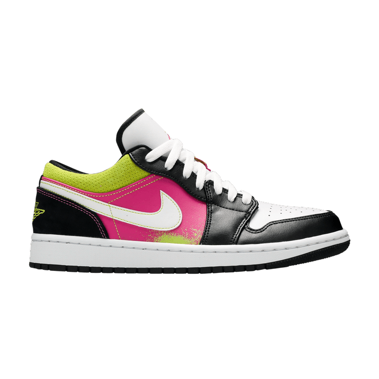 Air Jordan 1 Low Black Active Fuchsia Cyber