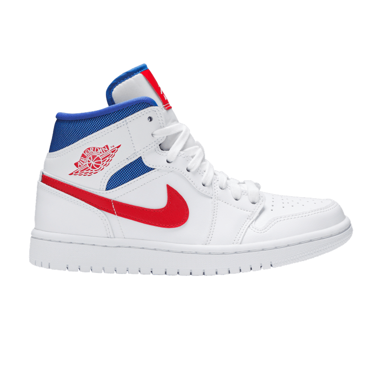 Air Jordan 1 Mid White Red Royal (Women's)