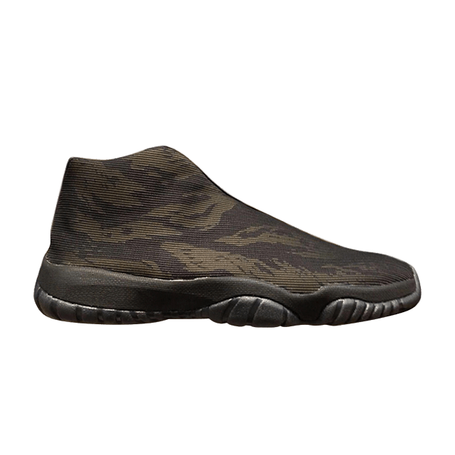 Air Jordan Future Black Metallic Gold Tiger Camo