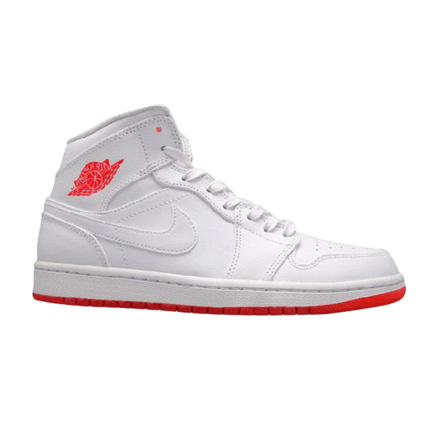Air Jordan 1 Mid White Infrared 23
