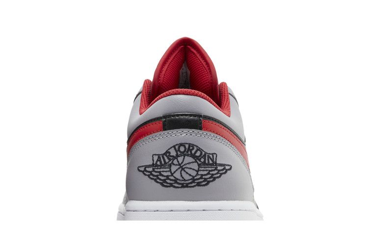 Air Jordan 1 Low Black Light Smoke Grey Gym Red