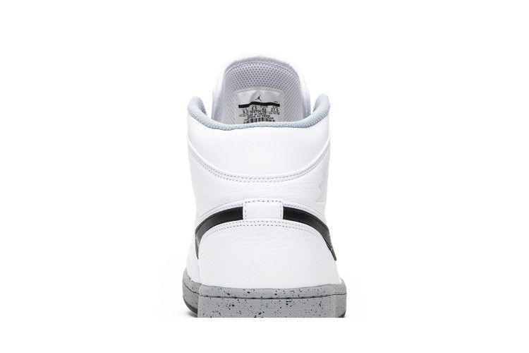 Air Jordan 1 Mid White Cement