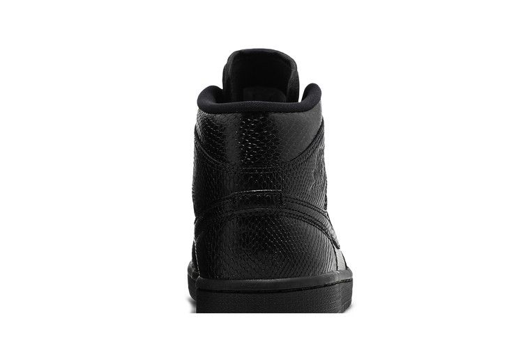 Air Jordan 1 Mid Black Snakeskin (Women's)
