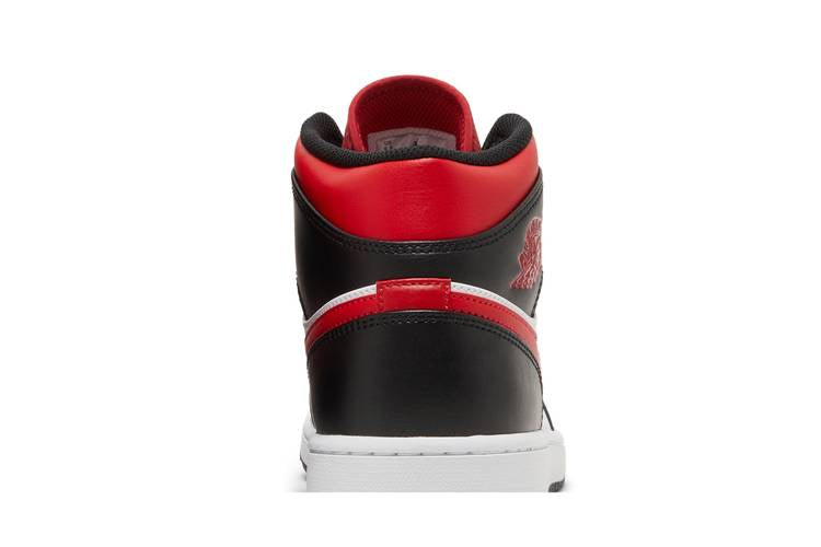 Air Jordan 1 Mid White Black Red (2022)