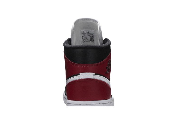 Air Jordan 1 Mid Black Noble Red (Women's)